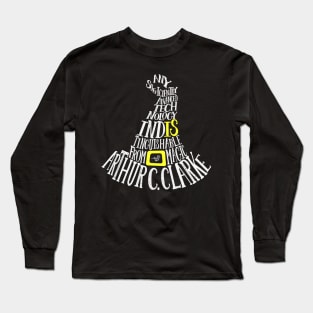 Clarke's Third Law quote-cloud by Tai's Tees Long Sleeve T-Shirt